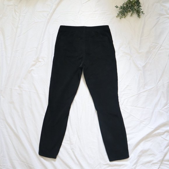 ANTHROPOLOGIE Velvet High Rise Cropped Pant Black - Picture 9 of 9